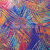 Jungle Palms - Nylon Spandex leaves Printed fabric